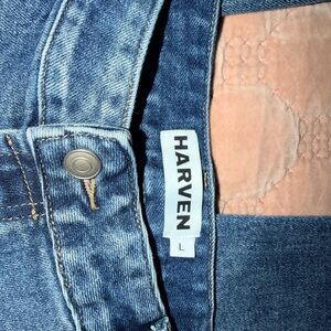 Harven High-Rise Straight Jeans in Medium Blue